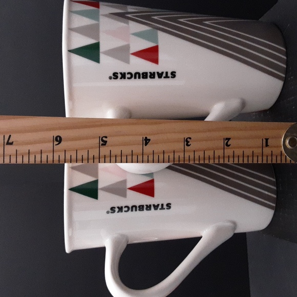 Starbucks Limited Edition Christmas Tree Design Mugs - Red/Green/Gray. - Picture 8 of 8